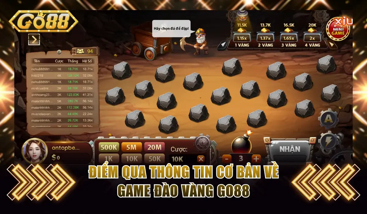 Đào Vàng Go88 Một Phát Ăn Thưởng X954 Lần Siêu Hấp Dẫn 2 Điểm qua thông tin cơ bản về game Đào vàng Go88