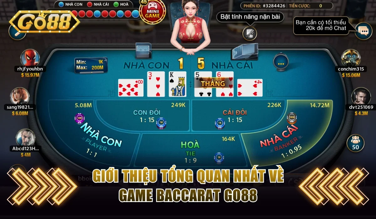 Baccarat Go88 - Trải Nghiệm Game Hot Với Thưởng Hấp Dẫn 2 Giới thiệu tổng quan nhất về game Baccarat Go88