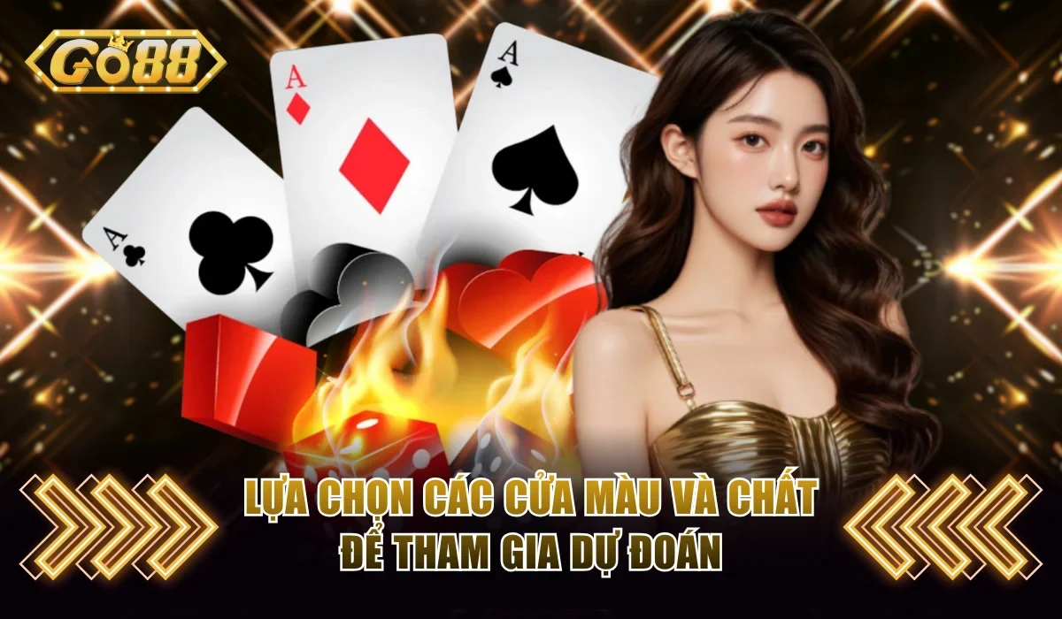 Hắc Hồng Go88 - Game Bài Đơn Giản Nhưng Cược Thú Vị 4 Lựa chọn các cửa màu và chất để tham gia dự đoán