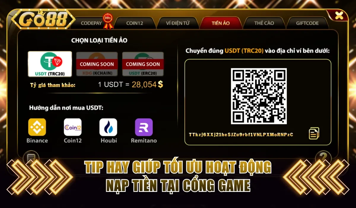Nạp Tiền Go88 Không Nhận Được Và Cách Khắc Phục Cực Dễ 4 Tip hay giúp tối ưu hoạt động nạp tiền tại cổng game
